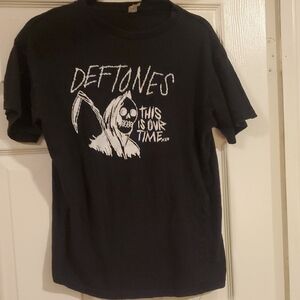Black Deftones Graphic T-Shirt